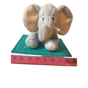 Ganz Velvety Elephant Gray Tan Plush Stuffed Animal Webkinz No Code READ